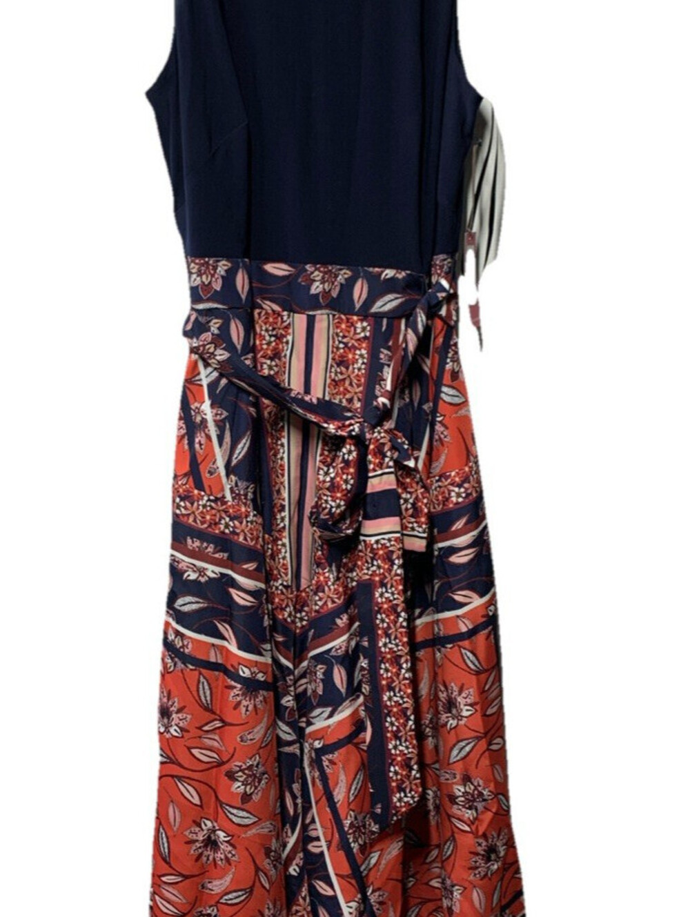 Vince Camuto Women's Hankerchief Hem Dress VC0M1974 Sleeveless Size 10 Flowy
